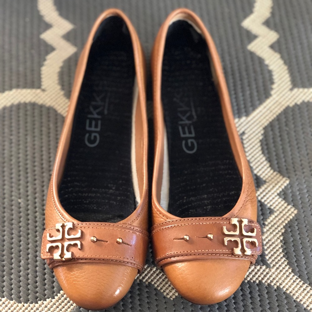 Tory Burch flats with Gekks no show liner